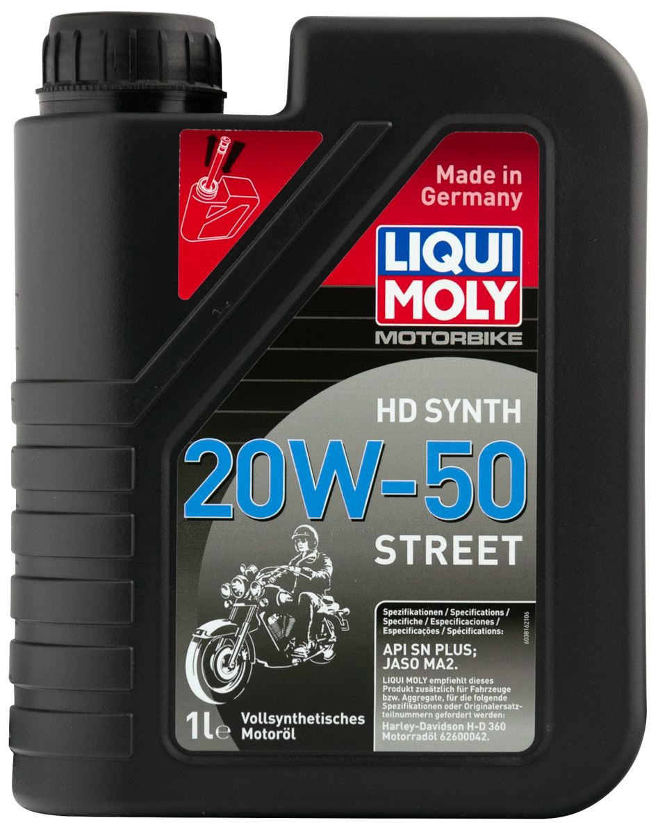 Моторное масло Liqui Moly Motorbike HD Synth Street 20W-50 синтетическое 1л