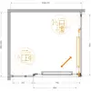 Cezares LUX-AH-FS-11-110/100-C-GM Душевой уголок