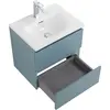 BelBagno KRAFT 39-500/390-2C-SO-AO База под раковину подвесная с фрезерованными ручками по всей длине фасада с 2 выкатн. ящ.,Голубой Мат.,500x395x500