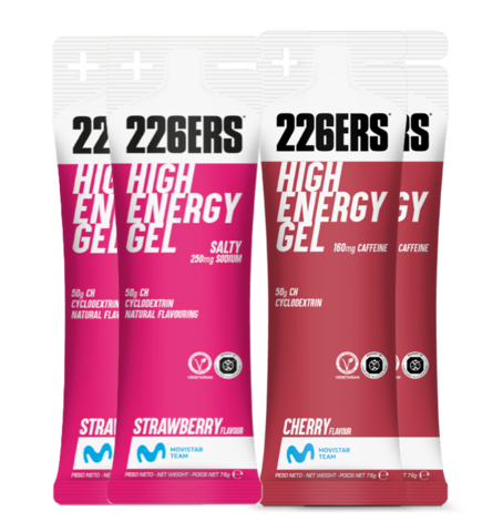 Набор высокоэнергетических гелей 226ERS High Energy 76 г вишня-соленая клубника