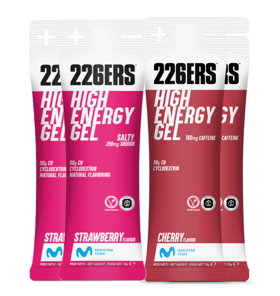 Набор высокоэнергетических гелей 226ERS High Energy 76 г вишня-соленая клубника
