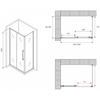 Abber Schwarzer Diamant AG30160BMH-S80BM Душевой уголок, 160x80x195, цвет: чёрный