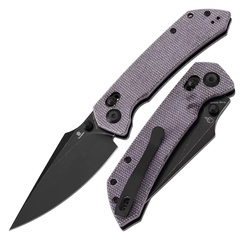 Фото Складной нож Tenable Fenrir, сталь Nitro V, рукоять фиолетовая микарта