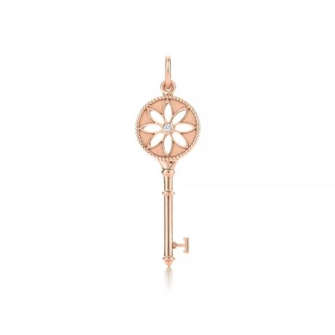 Кулон из розового золота 18k с бриллиантом , Tiffany 💠Daisy key