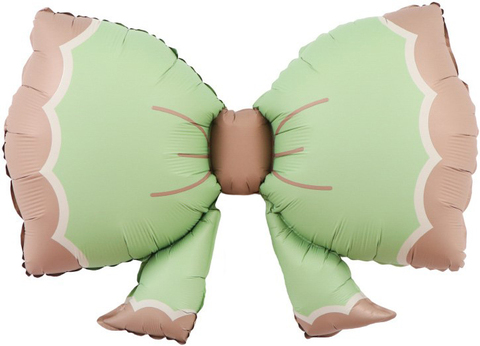 Шар К Фигура, Бант, Сатин, Мятный, 37