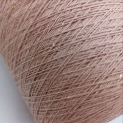 Cotton Sequin One 100% хлопок, пайетка 1мм 1000м/100гр 002 Румяна + золото