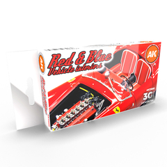 Набор красок AK Interactive Red & Blue Vehicle Interiors Set 3G, 6 красок