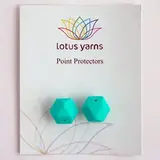Заглушки для спиц Lotus Yarns Шестигранник тиффани, 1 пара