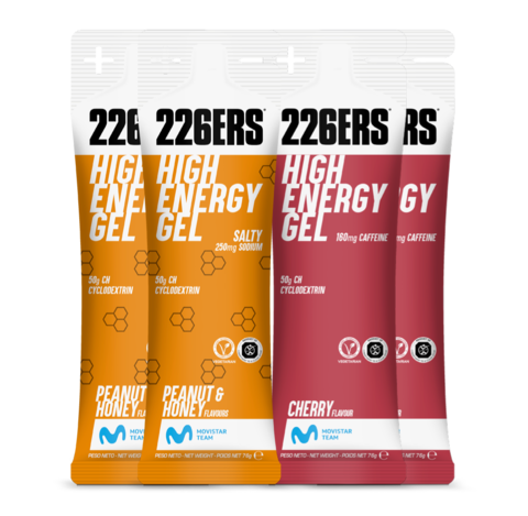 Набор высокоэнергетических гелей 226ERS High Energy 76 г вишня-арахис и мед