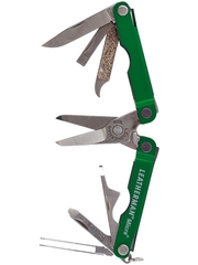 Мультитул-брелок Leatherman Micra Green, 10 функций, цвет зелёный (64350181N) | Multitool-Leatherman.Ru