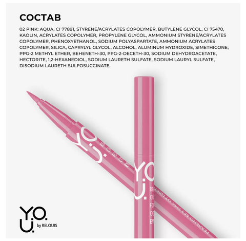 Подводка-фломастер для глаз Really Crazy for Color №2 Pink RELOUIS Y.O.U. — фото 4