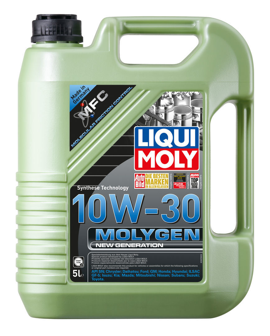 Моторное масло Liqui Moly Molygen New Generation 10w30 НС-синтетическое 5л