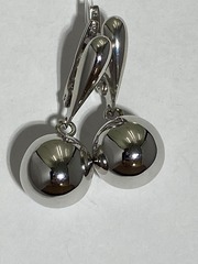 Шары 1,2  (серьги из серебра)