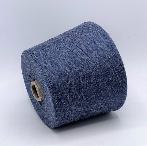 NEW MILL (пр.Италия),art.Cereale , 1/2100м/100гр,35%Лен 25%Вискоза 40%Полиакрил , цвет-Синий, арт.17590