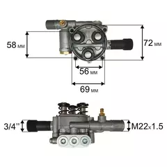 Насос QUATTRO ELEMENTI Genova 200 Turbo в сборе (912-129-062)