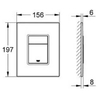 GROHE 38811KF0 Инсталляция для подвесного унитаза с клавишей, черная матовая