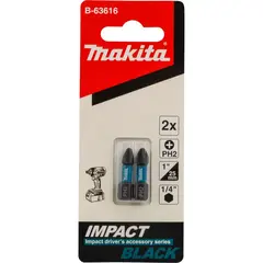 Насадка Impact Black PH2, 25 мм, C-form, 2 шт. Makita B-63616