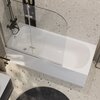 Cezares ECO-O-V-21-120/140-P-CR-R Шторка на ванну, цвет: хром