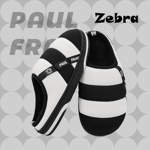 Домашние тапочки Paul Frank Zebra (Black&White)