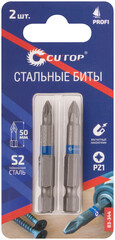83-344 Набор стальных бит, 2 шт., CUTOP Profi, PZ1, 50 мм