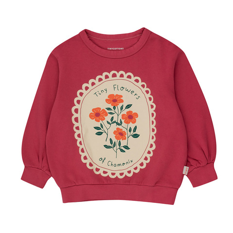 Свитшот Tinycottons Flowers Bordeaux