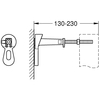 GROHE 38811KF0 Инсталляция для подвесного унитаза с клавишей, черная матовая