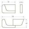 Art&Max Platino AM-E-7086BL Крючок, цвет: хром