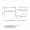 BelBagno Marino MARINO-H60-700-2C-SO-BL-P Тумба под раковину подвесная, 70x45, цвет: белый