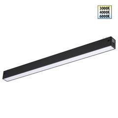 359938 PORT NT25 208 черный Трековый светильник с переключ. цв. темпер. IP20 LED 3000К\4000К\6000К 24W 90-240V VECTOR