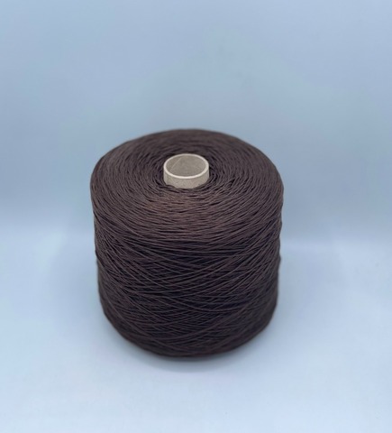 Бобинная пряжа (пр.Италия), art.Cotone, 350м/100 гр. 100%Хлопок, цвет-Коричневый , арт.34786