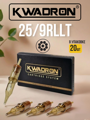 Картридж для татуажа "KWADRON Round Liner 25/9RLLT" упаковка 20 шт.
