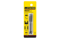 STAYER M6 х 1, 2 шт, комплект метчиков (28025-06-1.0-H2)