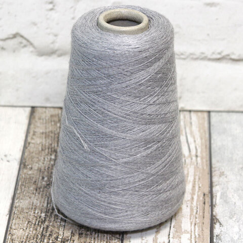 Меринос с хлопком и кашемиром (5%) ZEGNA BARUFFA SIDNEY 2*2/46 серый меланж
