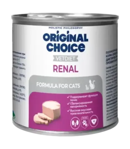 Original CHOICE VETDIET Renal консервы для взрослых кошек профилактика болезней почек 240 гр