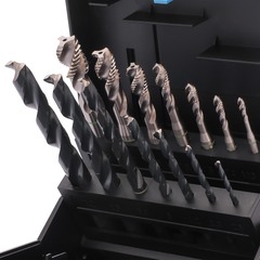 Набор метчиков машинных M3 -M12 HSSE DIN371/376 (Винт., C/2-3P, R39, + сверла) 14пр Volkel 47866