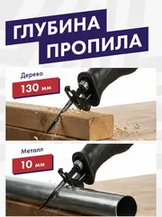 Пила сабельная ПУЛЬСАР СП 900С (900Вт, длина хода 20мм, быст зажим, 115 мм дерево) 793-718