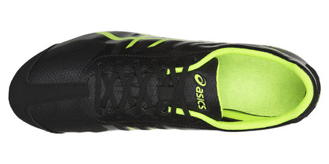 Asics Hyper Ld 5 легкоатлетические шиповки на длинные дистанции черные-зеленые