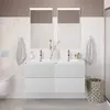 BelBagno UNO-1200-4C-SO-BO База под раковину подвесная с фрезерованными ручками по всей длине фасада с четырьмя выкатн. ящ., Bianco Opaco, 1200x455x608