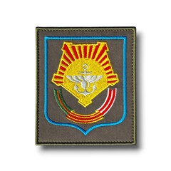 Шеврон Нарукавный ВВО ( Восточный Военный Округ ) Офисный / Олива С Голубым Кантом