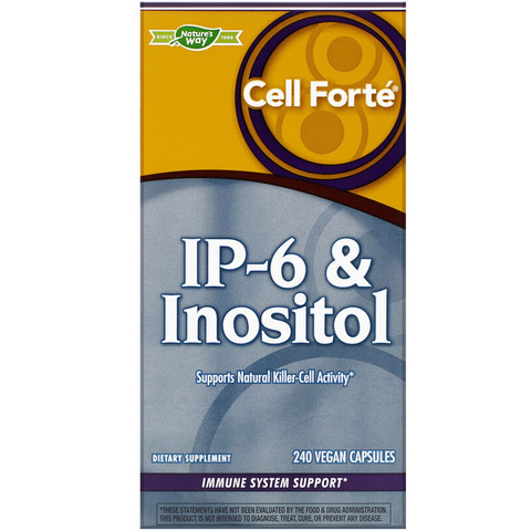 Nature's Way, Cell Forté IP-6 и инозитол, 240 веганских капсул