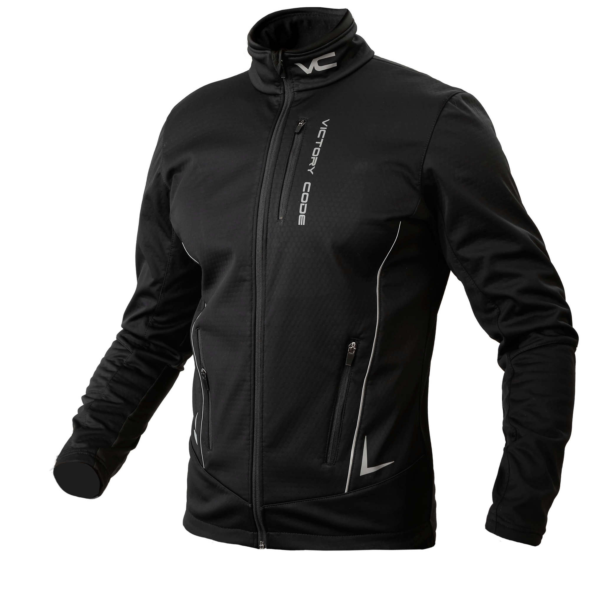 Victory Code Speed Up разминочный лыжный костюм с лямками black - 2