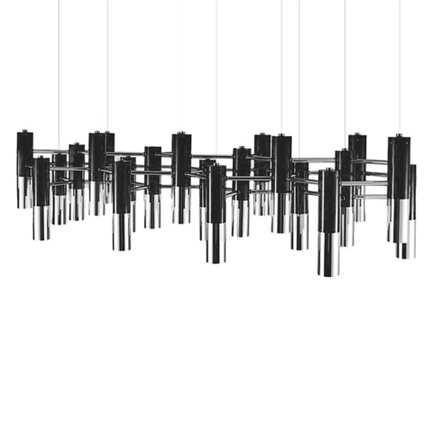 Люстра Ike Suspension черная-Silver 22