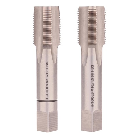 Метчик М16х1,5 (Комплект 2шт) DIN2181 HSS-G 6h 70мм a=9,0 H-Tools 235160HT