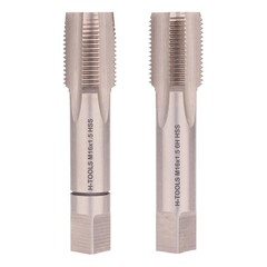 Метчик М16х1,5 (Комплект 2шт) DIN2181 HSS-G 6h 70мм a=9,0 H-Tools 235160HT