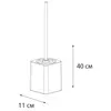 Fixsen Twist FX-1569A-5 Туалетный ершик напольный