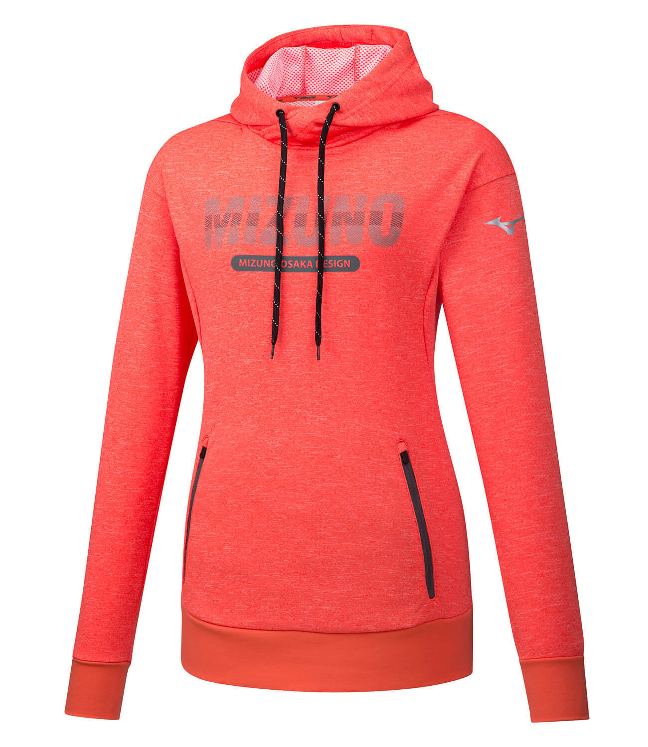Mizuno Heritage Hoody толстовка женская коралловая