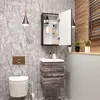Art&Max AM-TEC-350-650-1D-R-DS-F-NERO Зеркало-шкаф с подсветкой