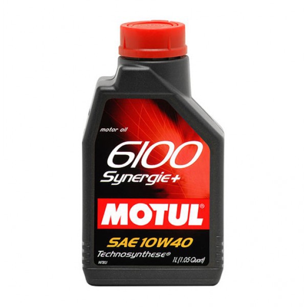 Моторное масло Motul 6100 Synergie+ 10W40 полусинтетическое 1л