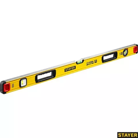 STAYER PRO STABIL, 1000 мм, усиленный профиль, магнитный уровень с поворотным глазком, Professional (3480-100)