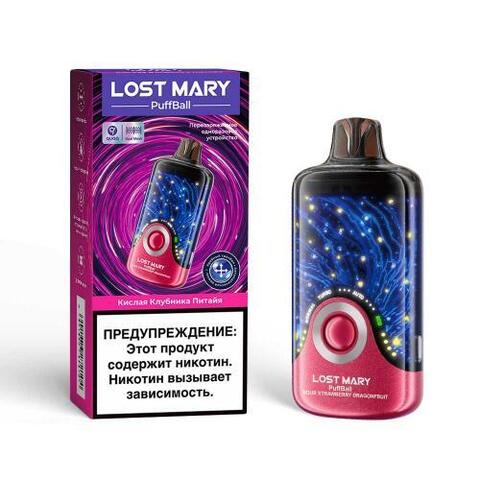 Lost Mary PuffBall 30000 - Кислая клубника питайя